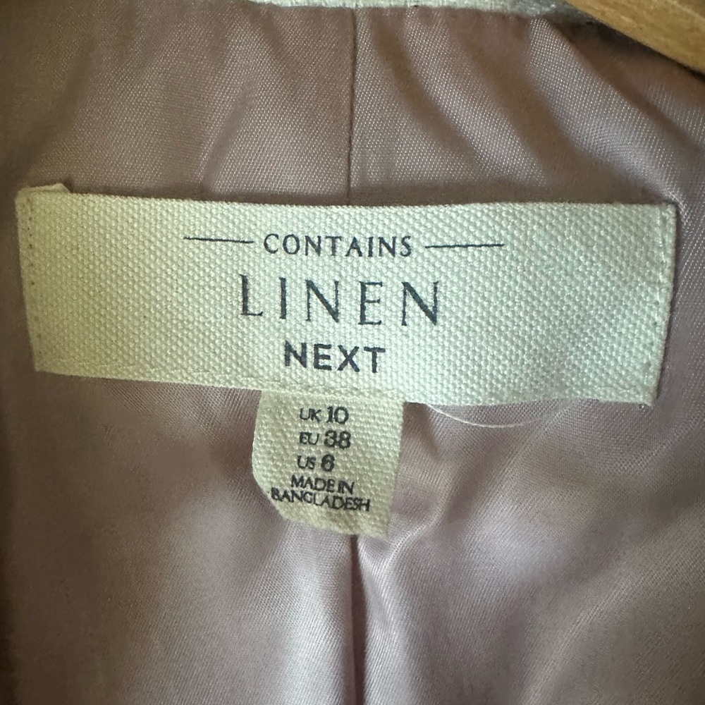 Black/white striped Linen Blend Blazer NWOT - Picture 16 of 17